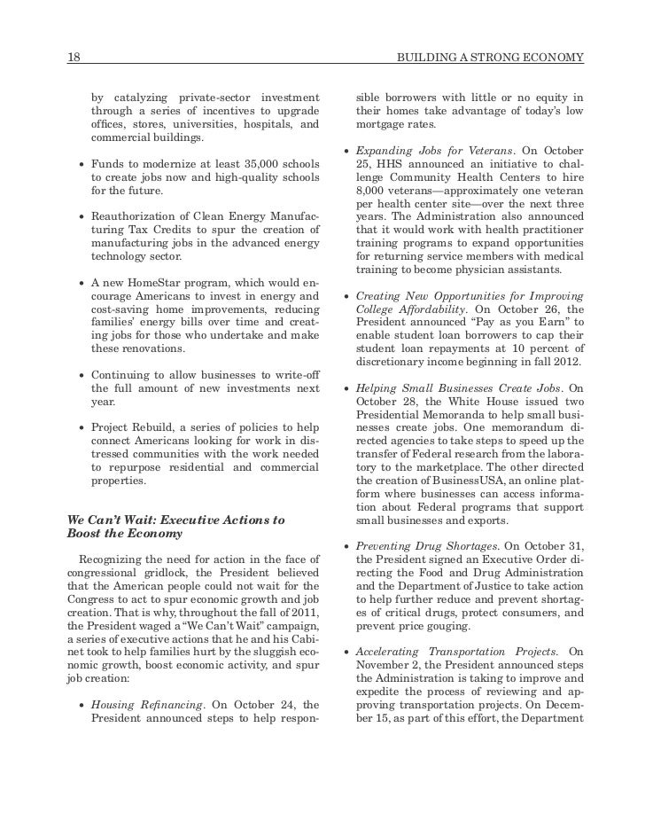 The Presidents Budget for Fiscal Year 2013